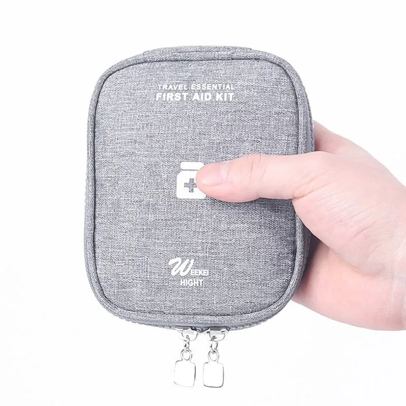 Mini Portable Medicine Storage Bag Camping Outdoor Travel First Aid Kit Medicine Bags Organizer Emergency Survival Bag Pill Case