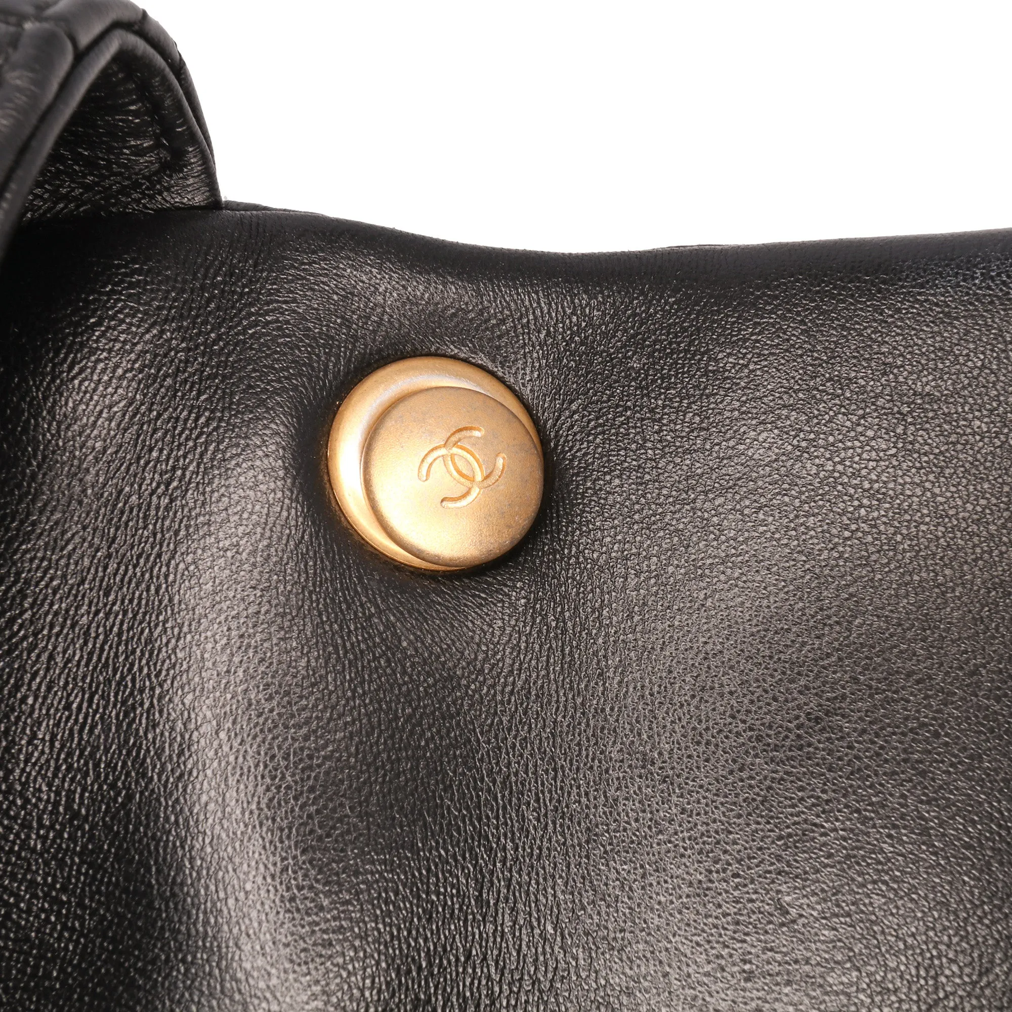 Mini Quilted Lambskin Lacquered Chain Flap