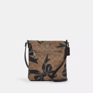 Mini Rowan File Bag In Signature Canvas With Bow Print