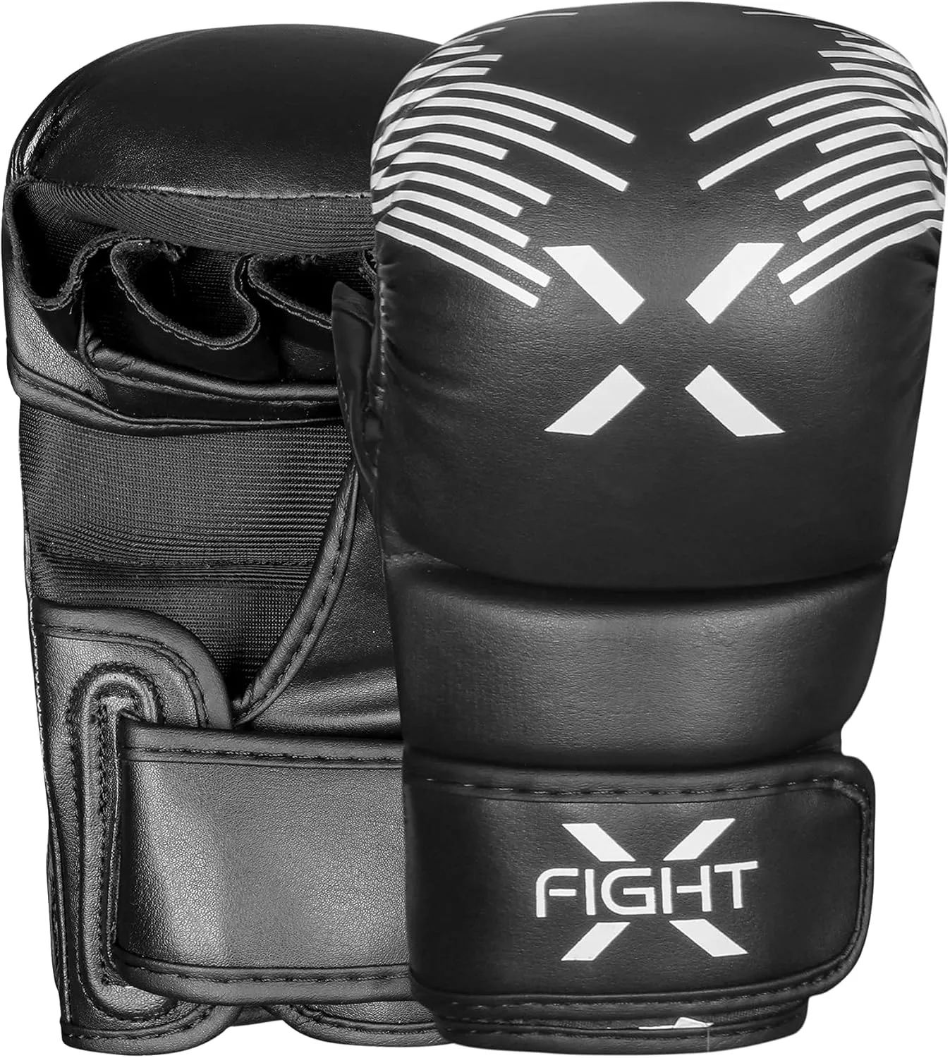 MMA Gloves for Men & Women - Premium Quality Sparring With Open Palms - Perfect for UFC, Martial Arts, Muay Thai, Punching & Kickboxing - Multipurpose