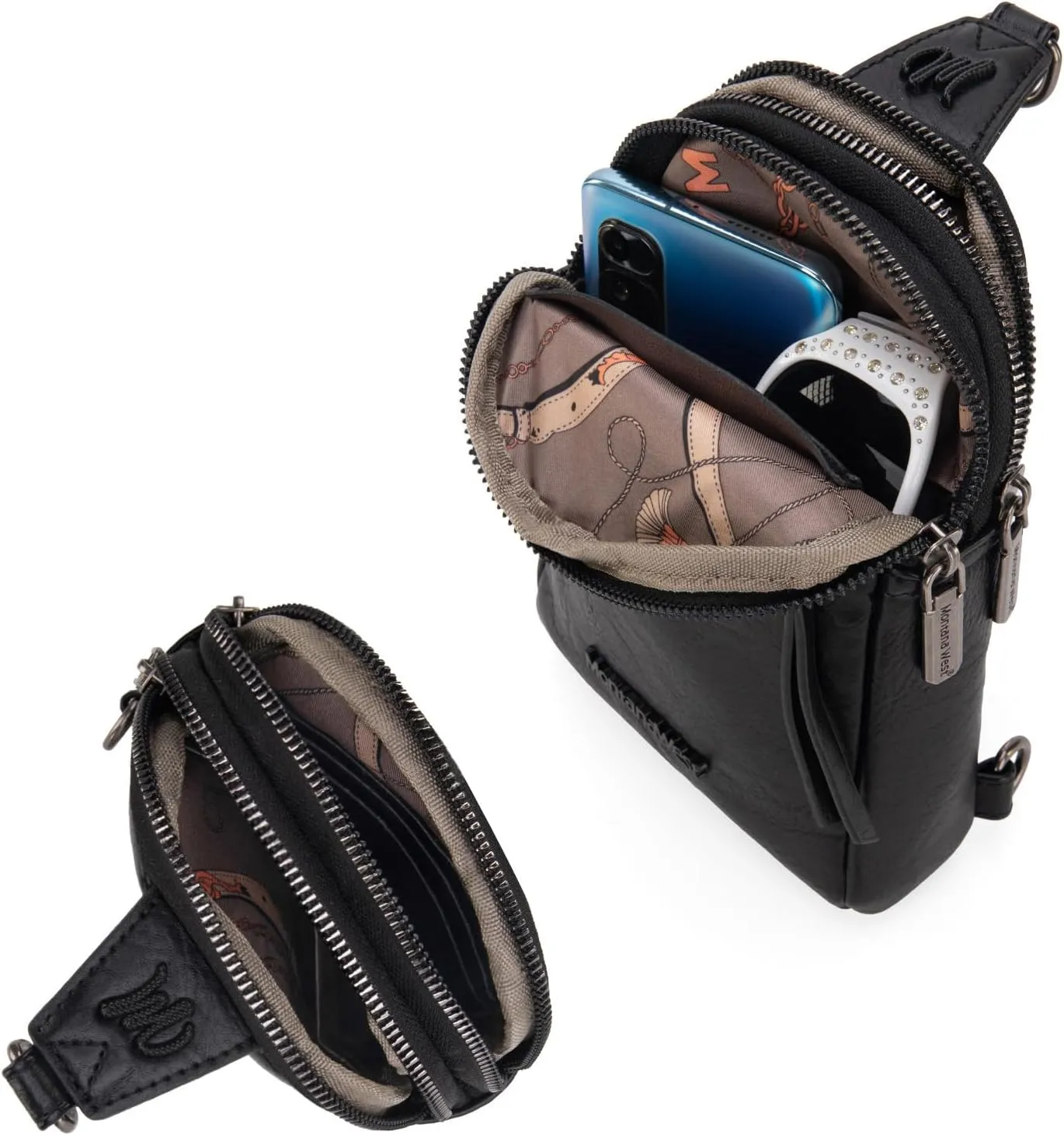 Montana West Small Crossbody Sling Bag for Women Cute Cross Body Fanny Pack Purse