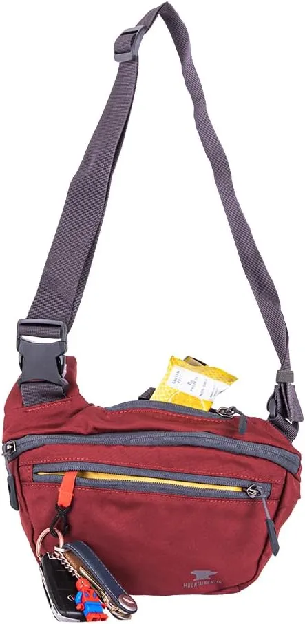 Mountainsmith Knockabout Lumbar Waist and Fanny Pack Hybrid Crossbody Shoulder Multi-Sport Sling Bag with Pockets and Headphone Port