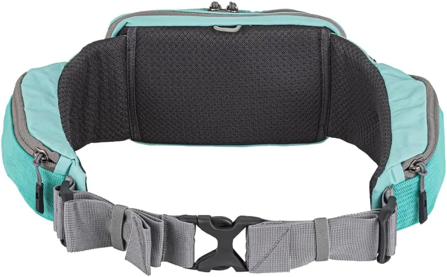 Mountainsmith Sprint Lumbar Waist Fanny Hip Pack, Running, Hiking, Travel, Dog-Walking, Outdoor Activities with 4 Zippered Pockets, Cascade Teal