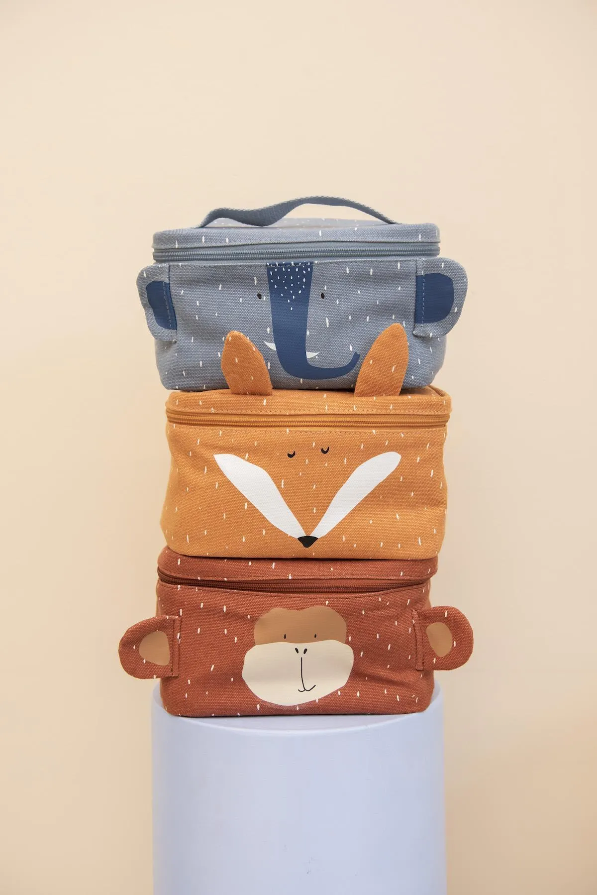 Mr. Fox Insulated Lunch Bag by Trixie - 20 x 14 x 14 cm, 100% Cotton