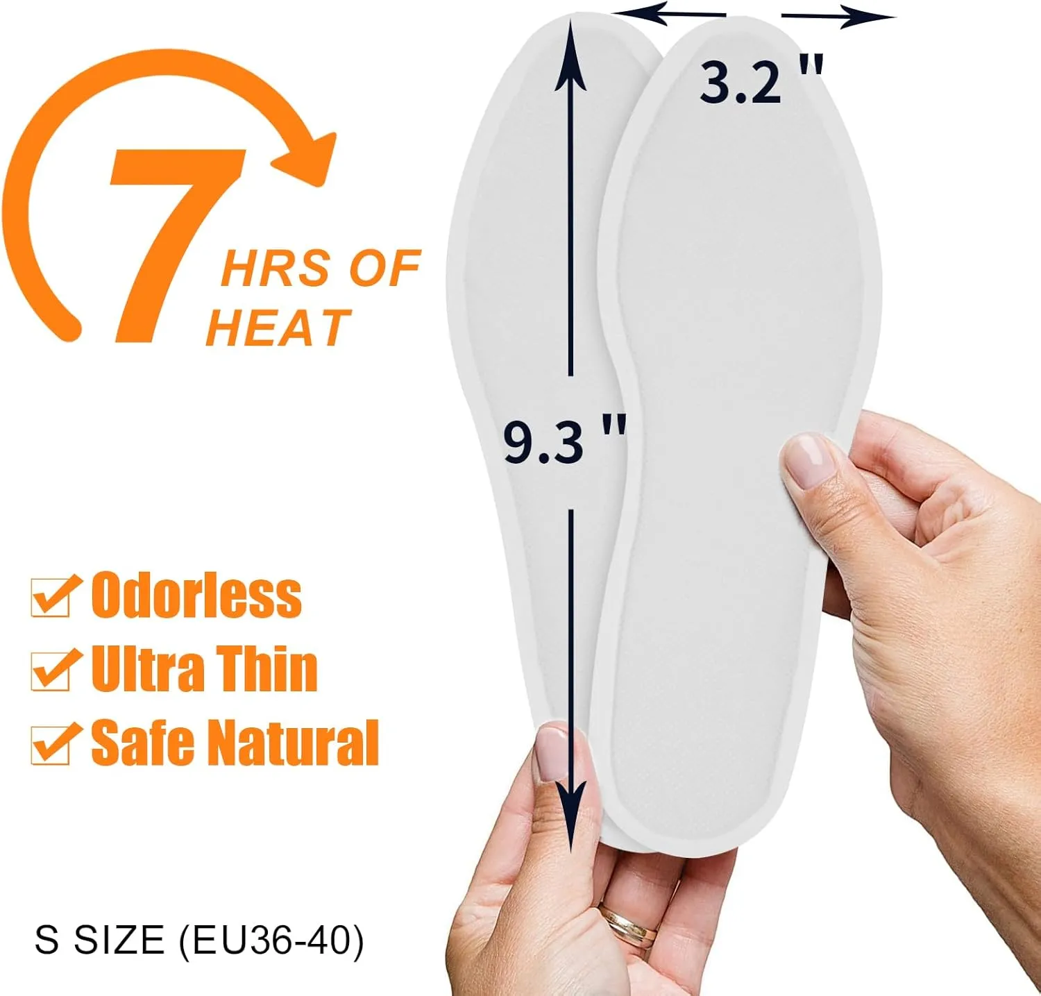 MR.ICE Toe & Insole Feet Warmers - Disposable, Air Activated, Long Lasting Hot Warmers
