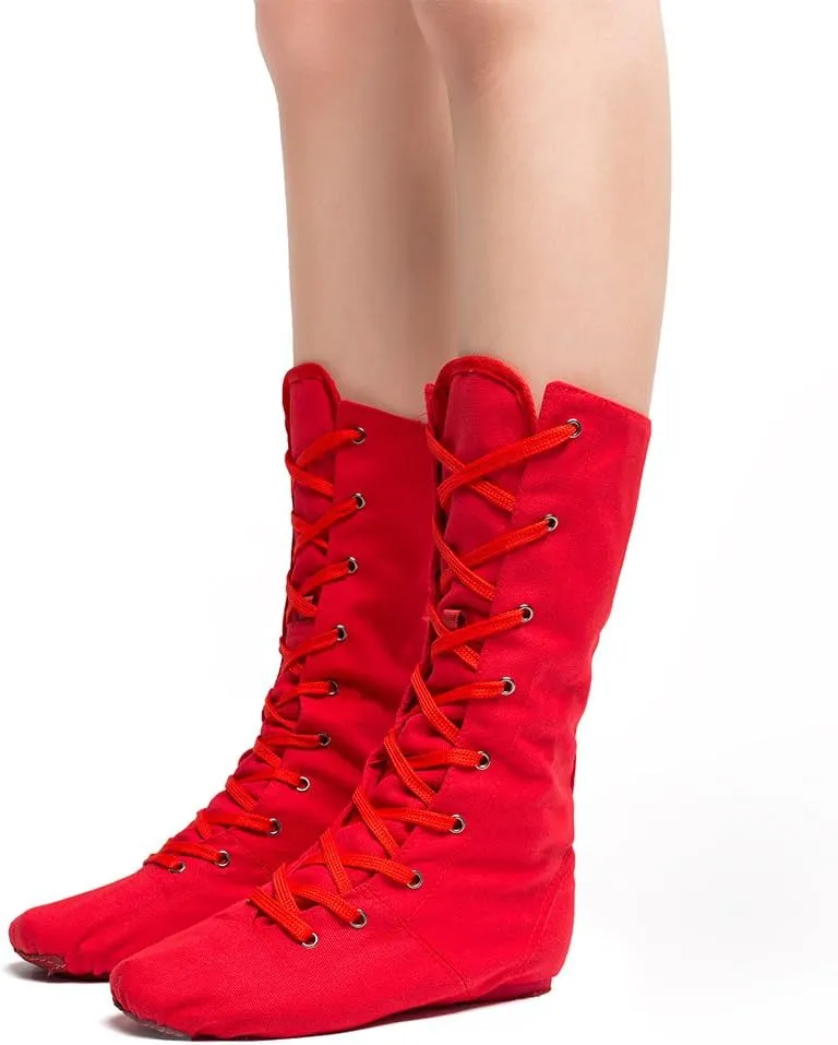 MSMAX Adult Dance Boots High Top Ballet Jazz Dancing Sneakers