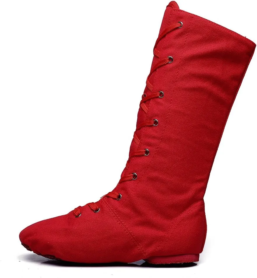 MSMAX Adult Dance Boots High Top Ballet Jazz Dancing Sneakers
