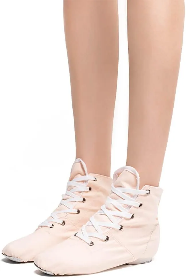 MSMAX Jazz Dance Shoes for Girls Lace-up Dancing Ballet Boots Sneakers for Boys