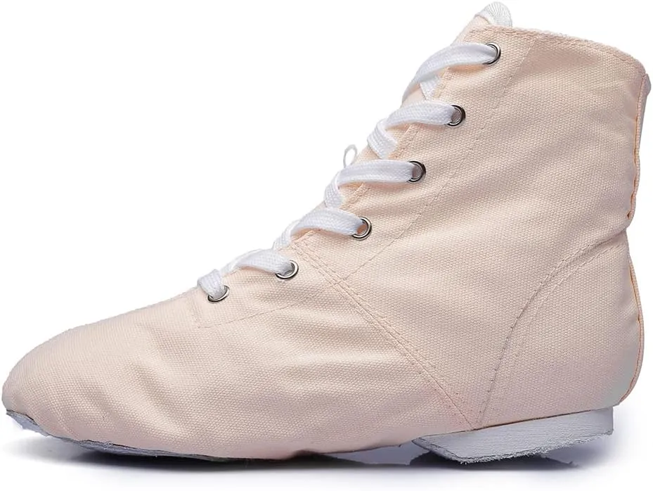 MSMAX Jazz Dance Shoes for Girls Lace-up Dancing Ballet Boots Sneakers for Boys
