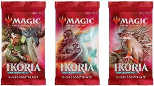 MTG Ikoria: Lair of Behemoths - 3 Booster Packs Draft Lot Bundle