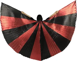 MUNAFIE Belly Dance Isis Wings with Sticks for Adult Belly Dance Costume Angel Wings for Halloween Carnival Performance