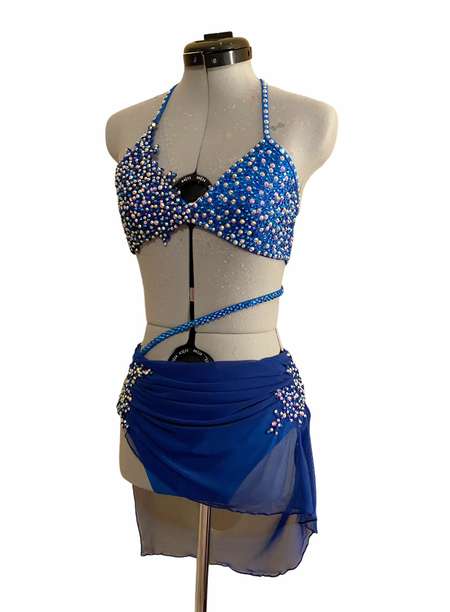 NEW Adult XS royal blue ready-to-ship lyrical costume