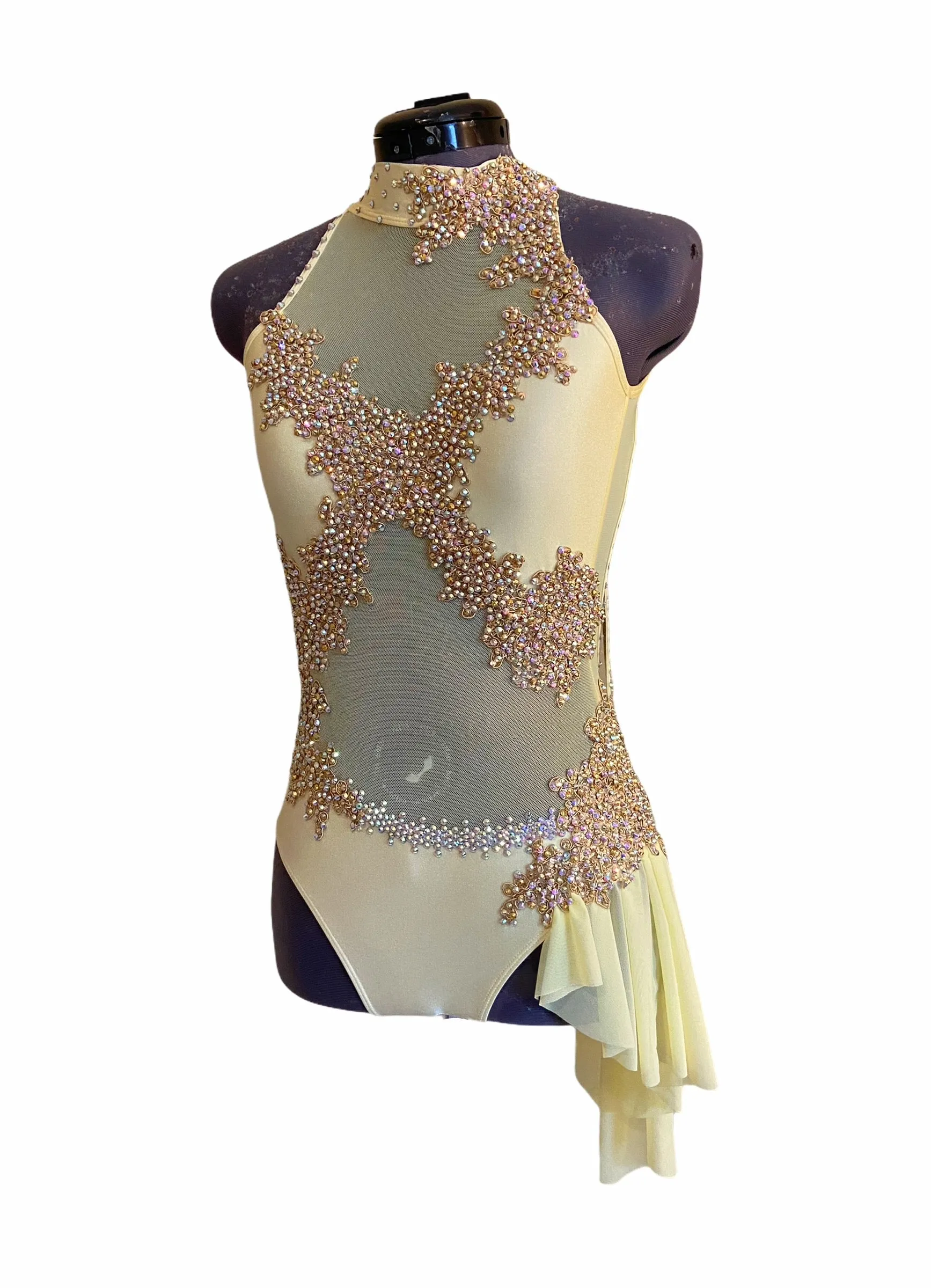 NEW AXS pale yellow ready-to-ship lyrical costume