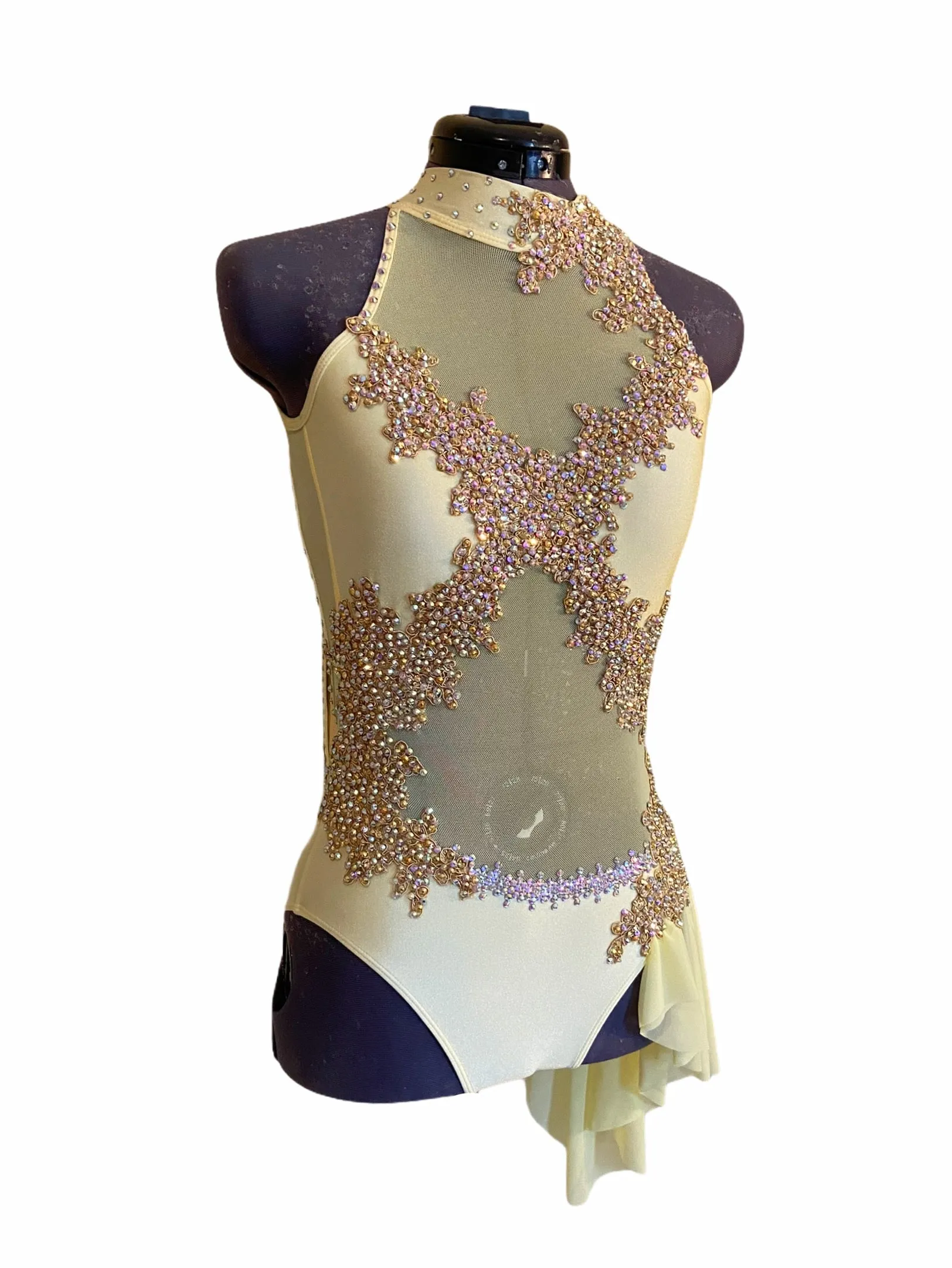 NEW AXS pale yellow ready-to-ship lyrical costume