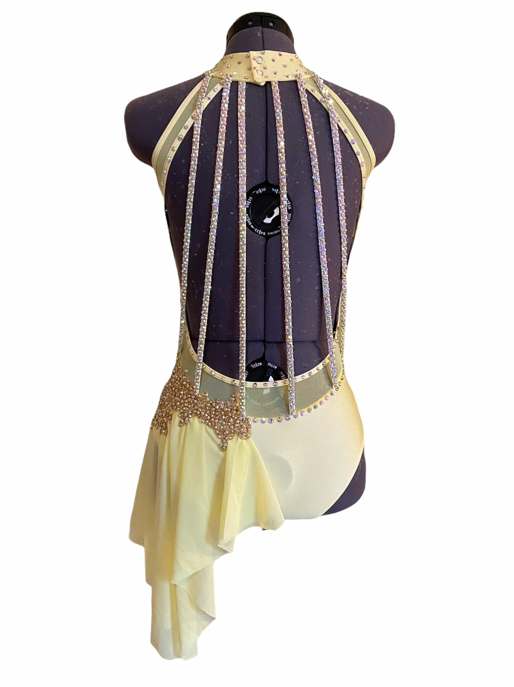 NEW AXS pale yellow ready-to-ship lyrical costume