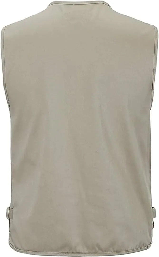 Niiyyjj Men's Fishing Photography Vest Multi-Pocket Sleeveless Jacket For Outdoor Sports Hiking Mountaineering