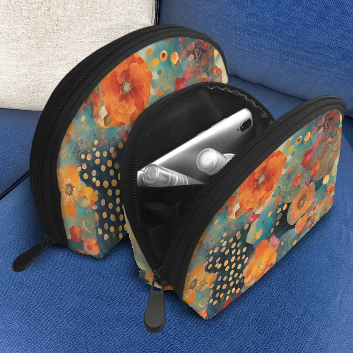 Noella Cosmetics Personal Items Zipper Bags Set of 2