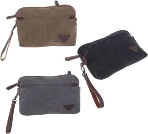 NOLITOY Men's Large Capacity Zipper Clutch Bag Multi-functional Wallet for Business Student Executive