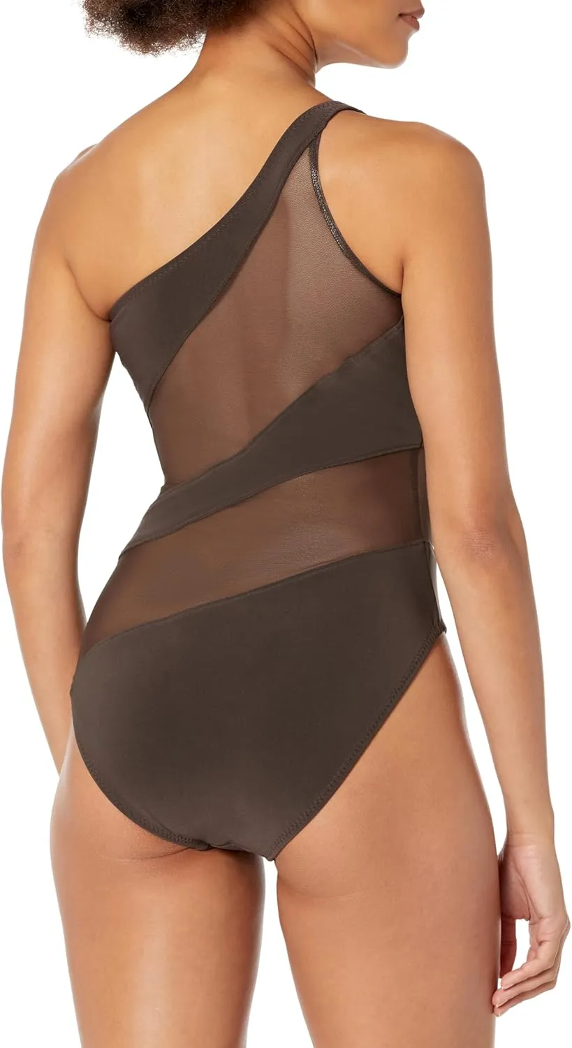 Norma Kamali Women's Snake Mesh Mio One Piece Swimsuit