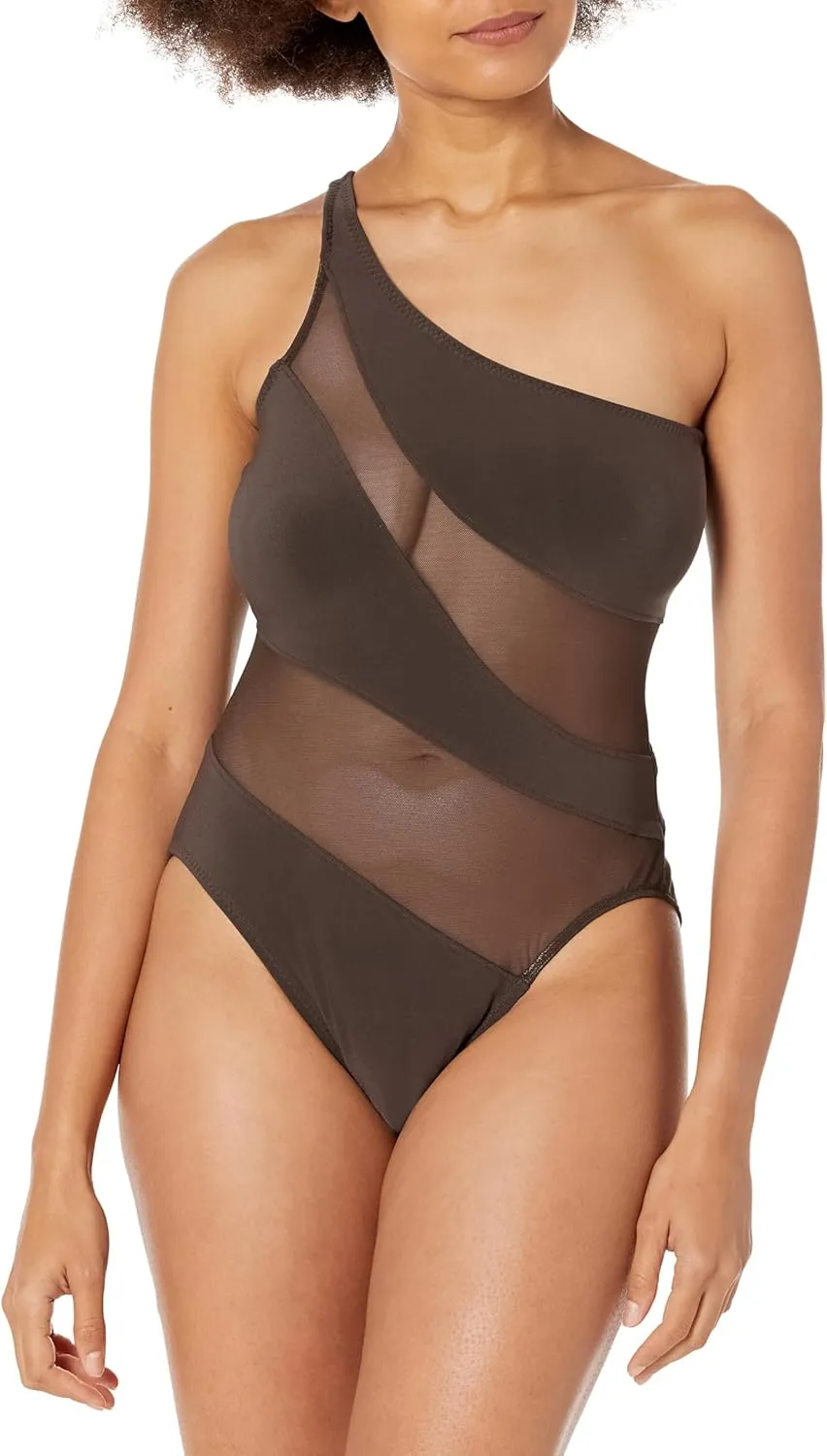 Norma Kamali Women's Snake Mesh Mio One Piece Swimsuit