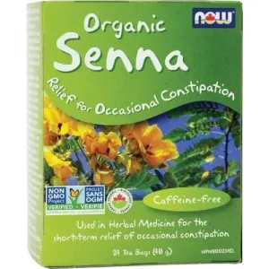 Now - organic senna tea 24 tea bags