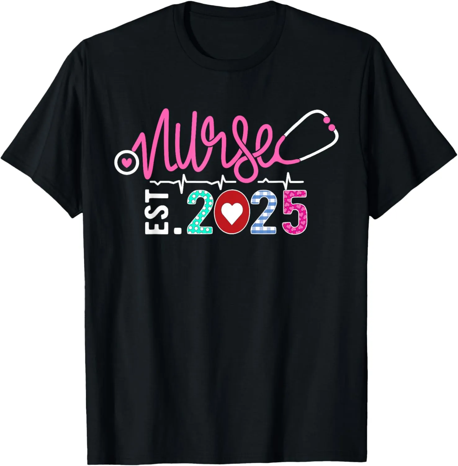 Nurse Established 2025 Future RN Nursing Student Graduation T-Shirt
