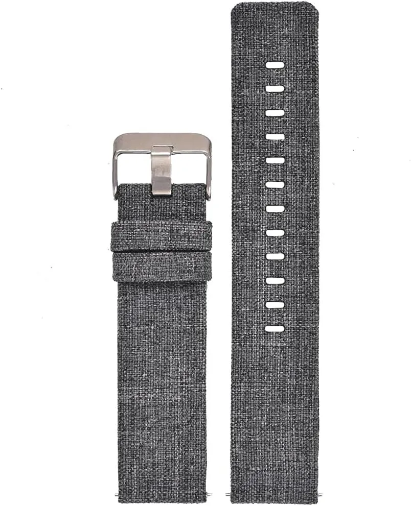 Nylon Watch Strap Nylon Watch Band 18Mm 20Mm 22Mm 24Mm Quick Release Canvas Watch Straps Watchbands Sports Strap /22Mm/Black White-B