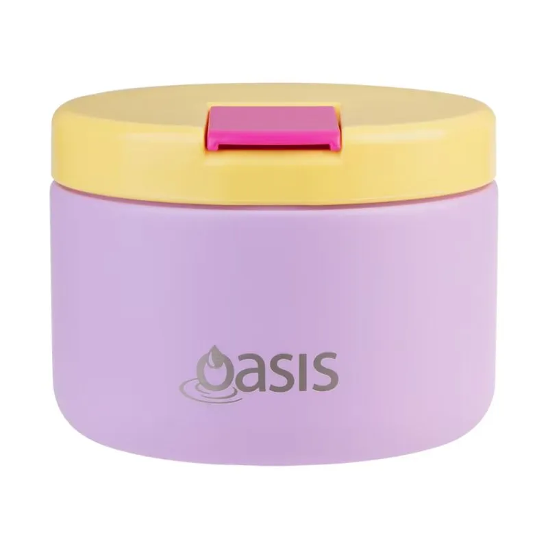 Oasis stainless steel double wall insulated food flask with quick release lid 300ml