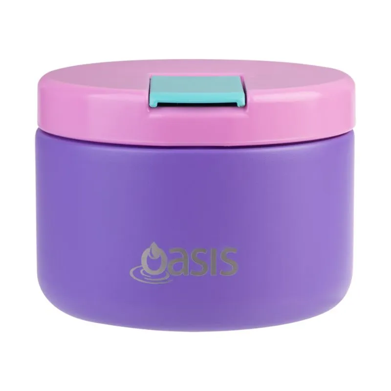 Oasis stainless steel double wall insulated food flask with quick release lid 300ml