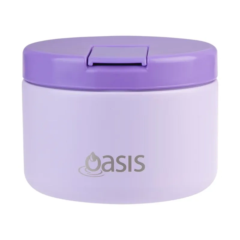 Oasis stainless steel double wall insulated food flask with quick release lid 300ml