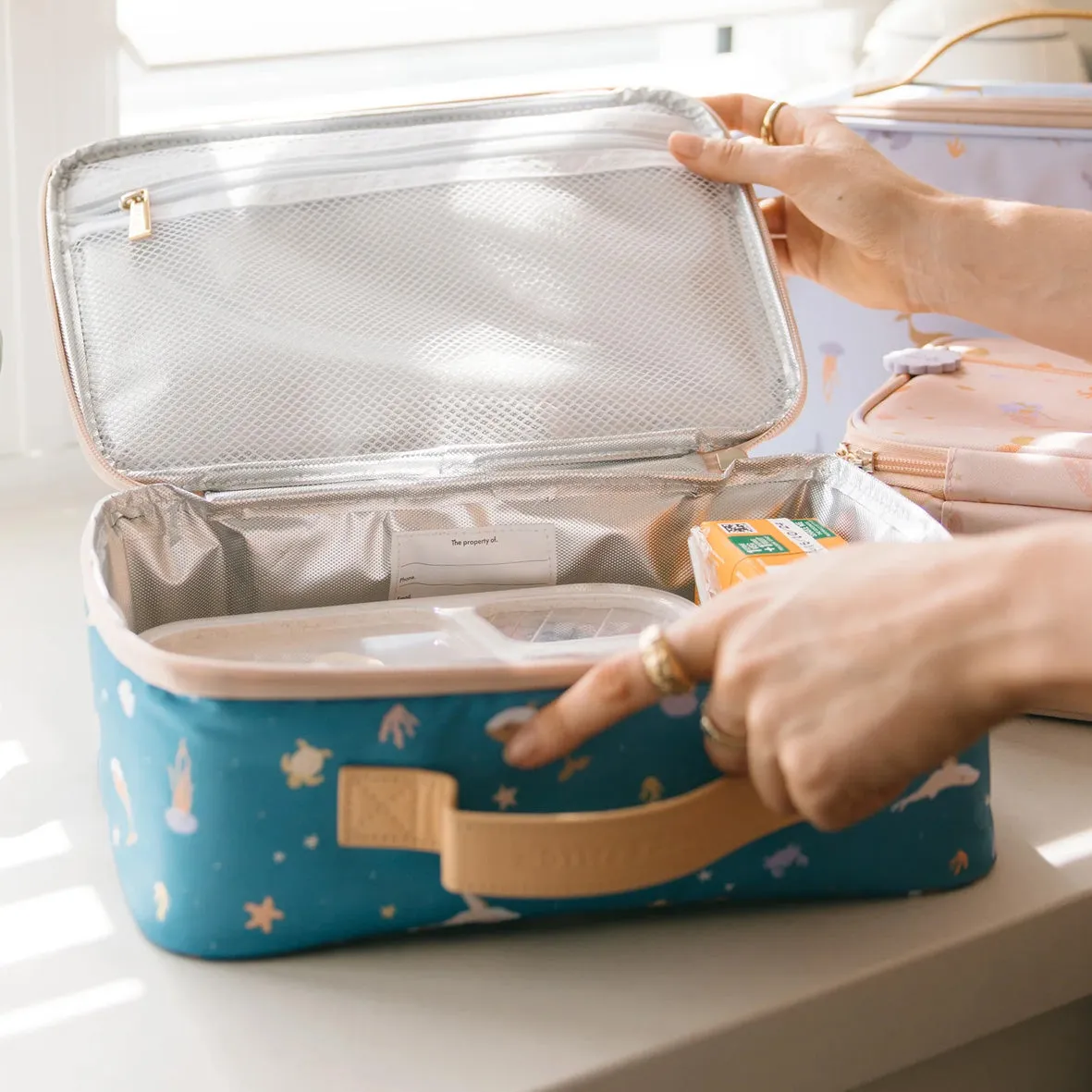 Ocean Creatures Marine Lunch Bag | Fox & Fallow