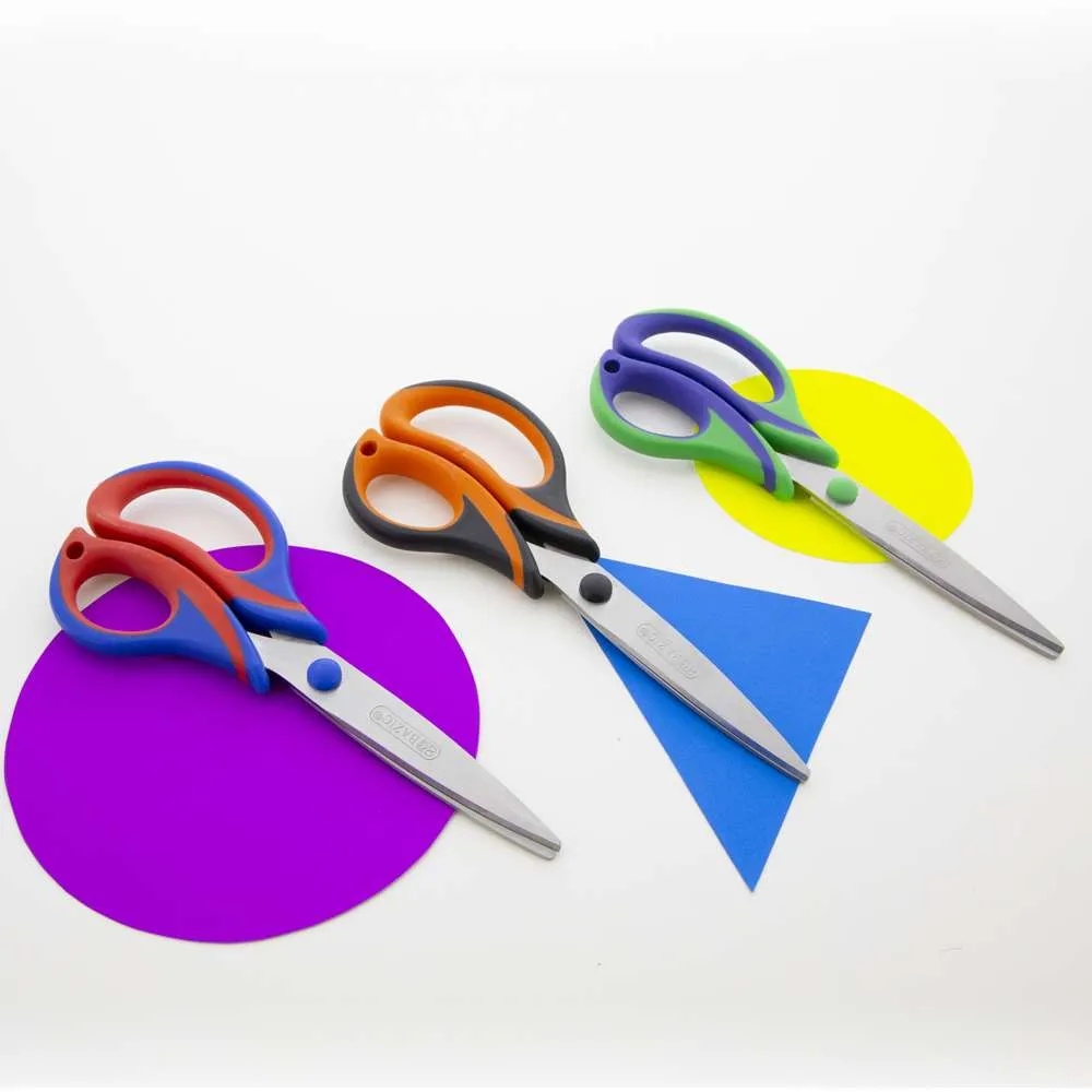 Office Scissors 8" Two-Tone Soft Grip