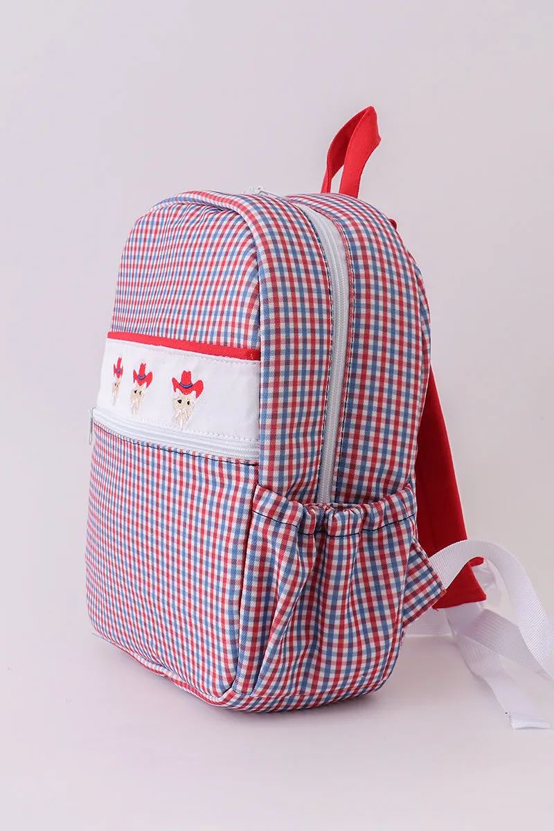 Ole Miss embroidery boy schoolbag