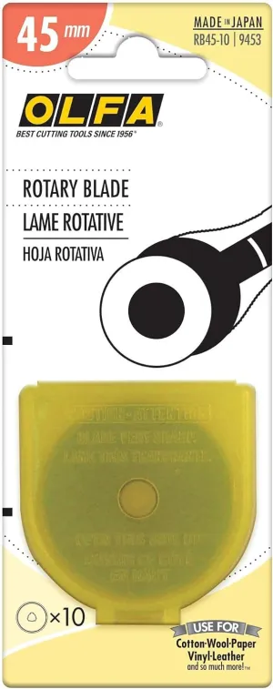OLFA Blade - 45 mm Rotary cutter - 10 pack