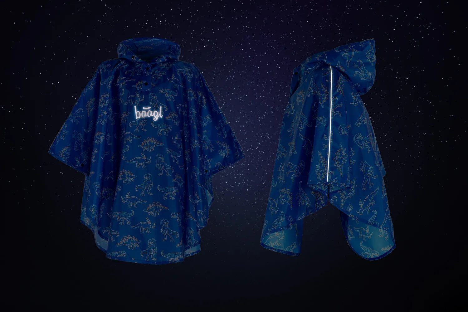 Outdoor Rain pončo Dino size XS (90 -110 cm)