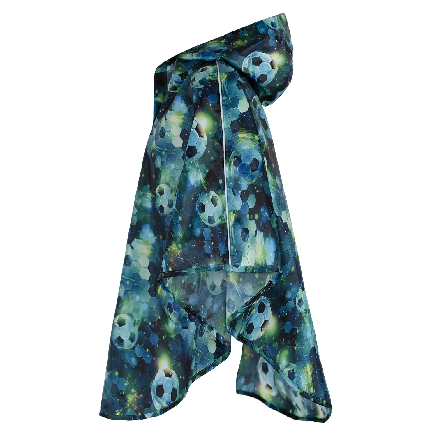 Outdoor Rain pončo Football size XS (90 -110 cm)
