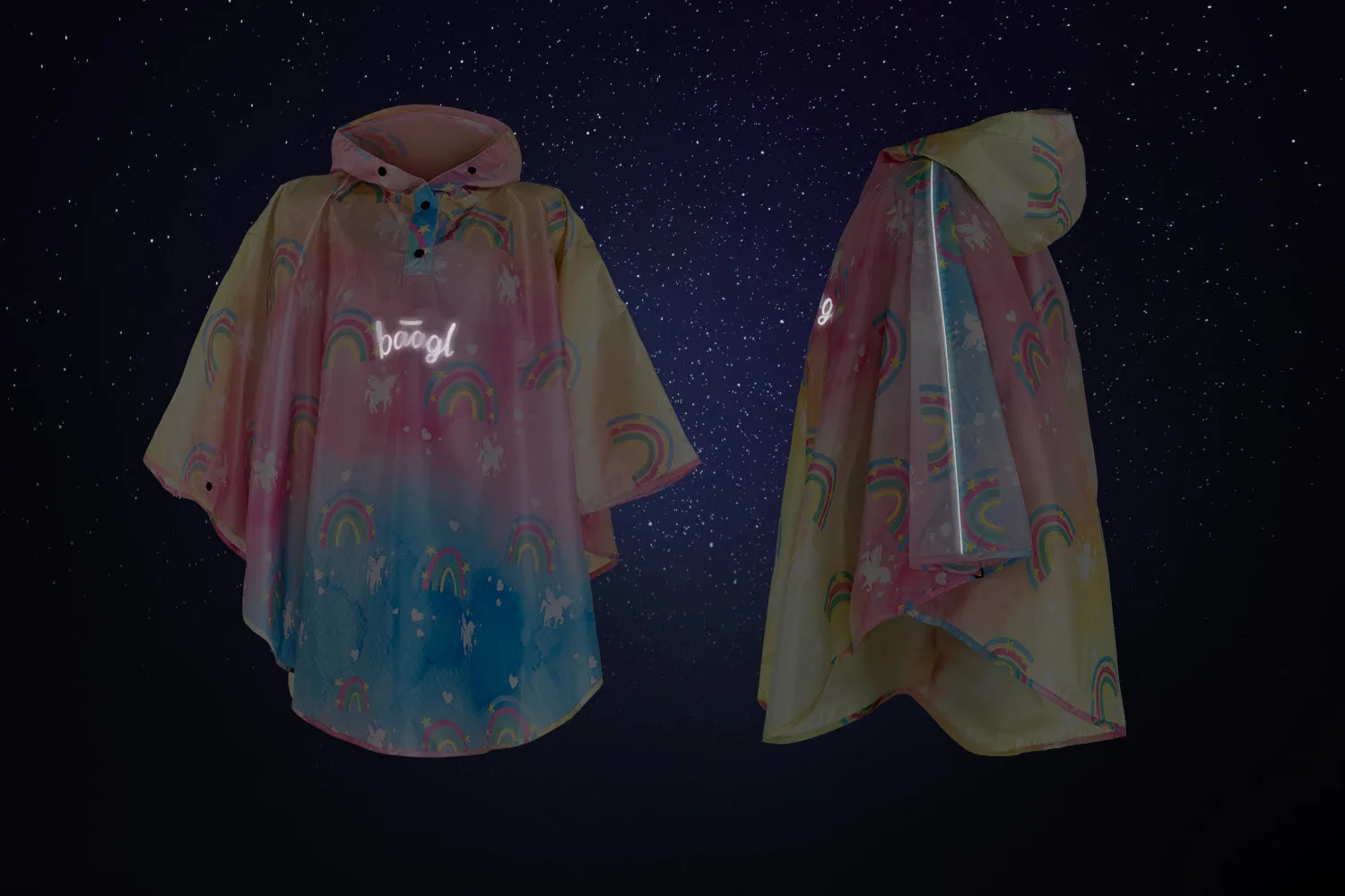 Outdoor Rain pončo Unicorn size S (110 -130 cm)
