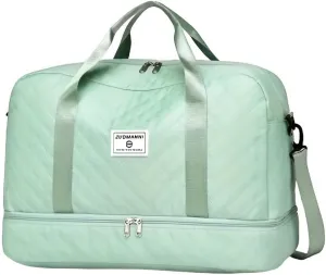 Oversized Duffel Bag, Stylish & Durable, Waterproof Compartment, Multi-Functional Carry, Dry Wet Separation, Side Pockets by Zuomanni (Green)