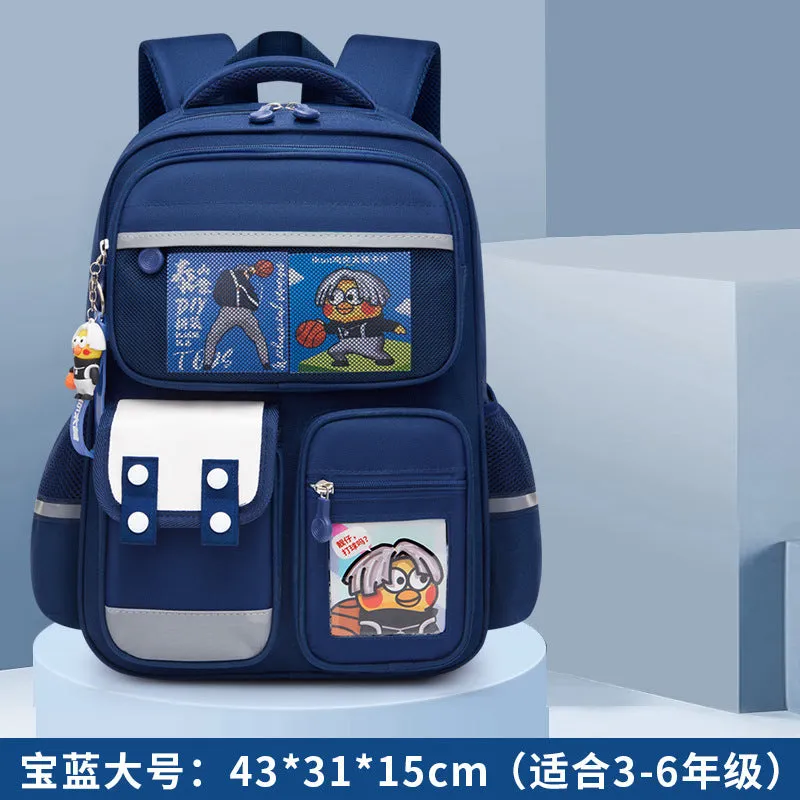 Oxford Waterproof School Bag for Primary Students