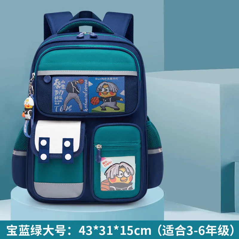Oxford Waterproof School Bag for Primary Students