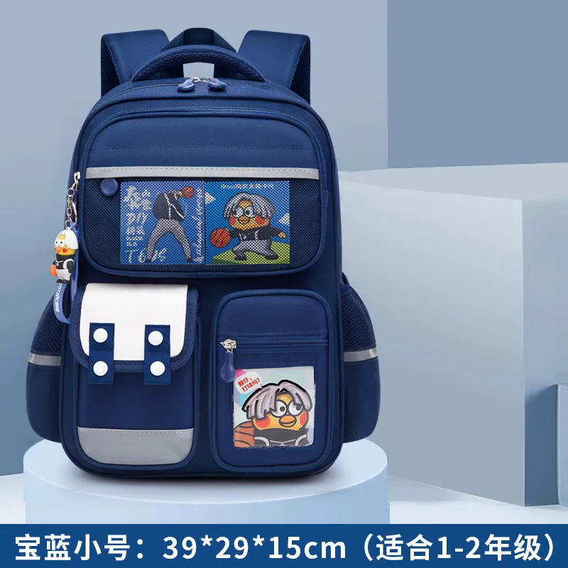 Oxford Waterproof School Bag for Primary Students