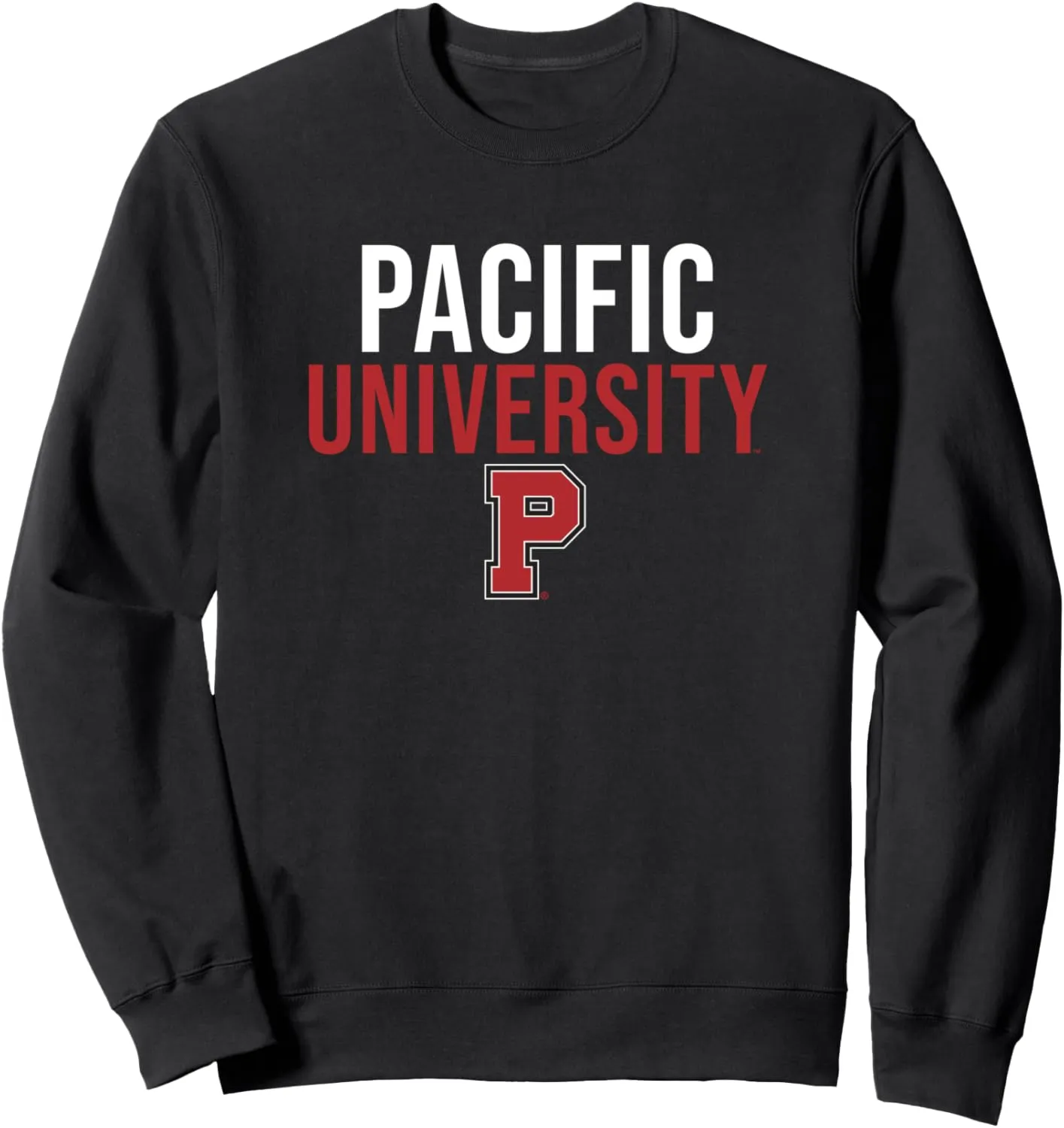 Pacific University Boxers Stacked Sweatshirt