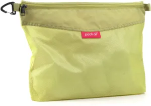 pack all Water-resistant Material Zipper Pouch, Mesh Zipper Bags for Storage, Travel, Office (Green, Large)