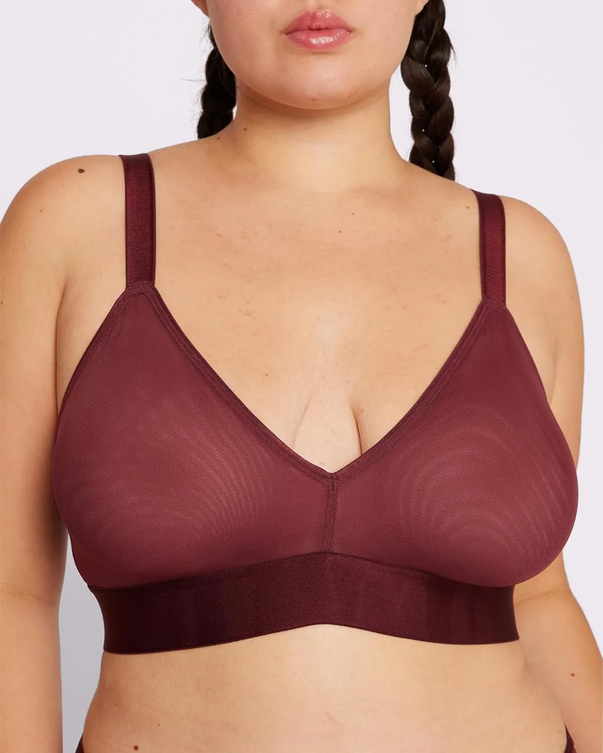Parade Women's Silky Mesh Triangle Bralette: Available in Multi Packs