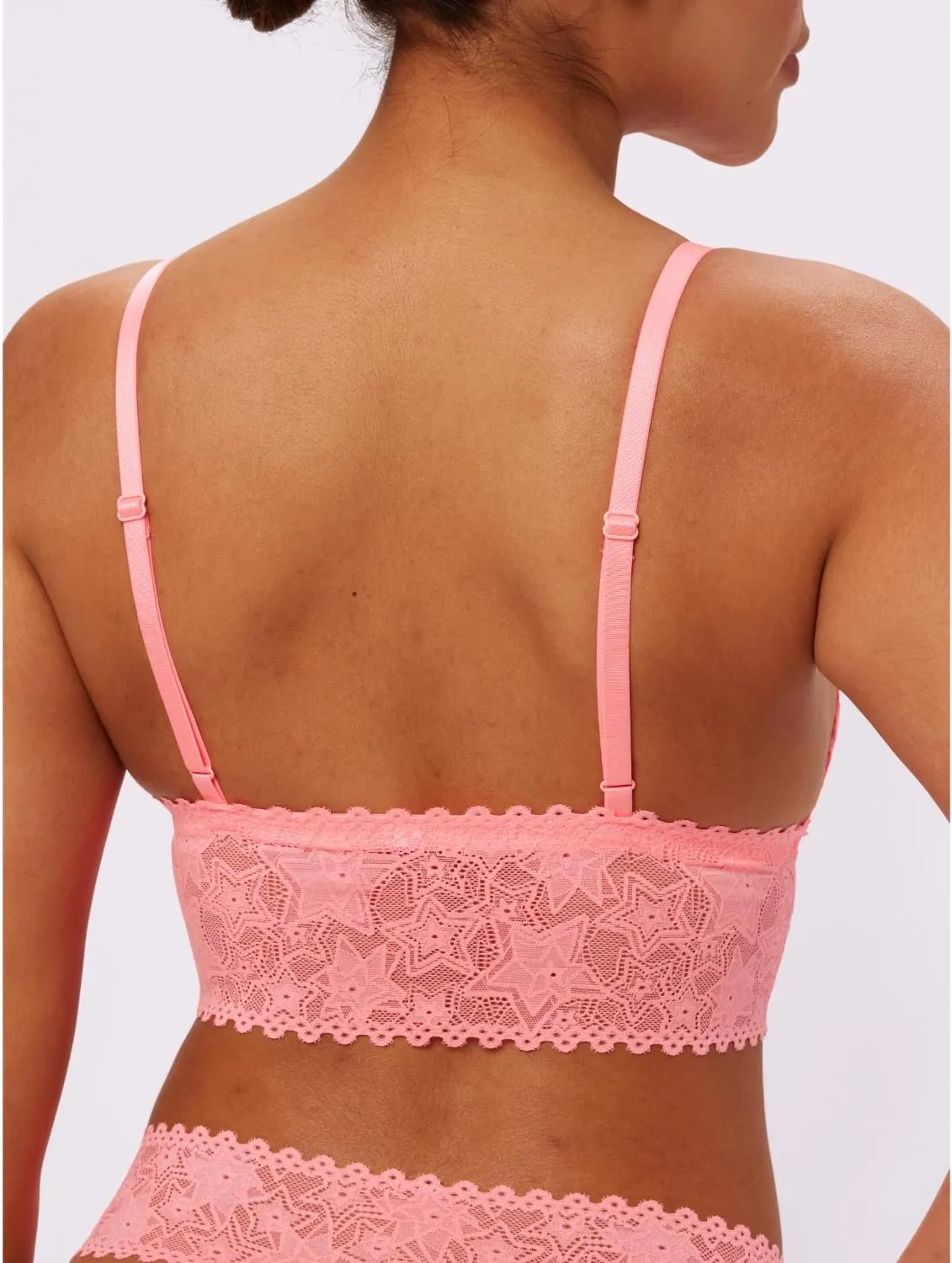 Parade Women's Star Lace Longline Triangle Bralette: Available in Multi Packs