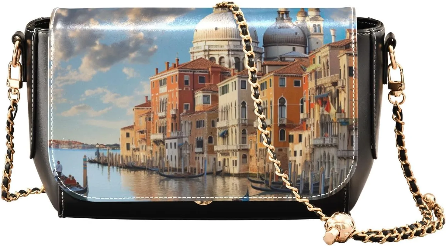 Parrot with Leaves and Flowers Women Leather Crossbody Bag, Crossbody Bags for Women, Zipper Shoulder Bag