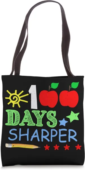 Pencil Student 100th Day Sharper 100 Days Of School Tote Bag