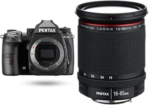 Pentax K-3 Mark III Flagship APS-C Black Camera Bodyviewfinder with 100% FOV with Pentax HD Pentax DA 16-85mm Lens for Pentax KAF Cameras