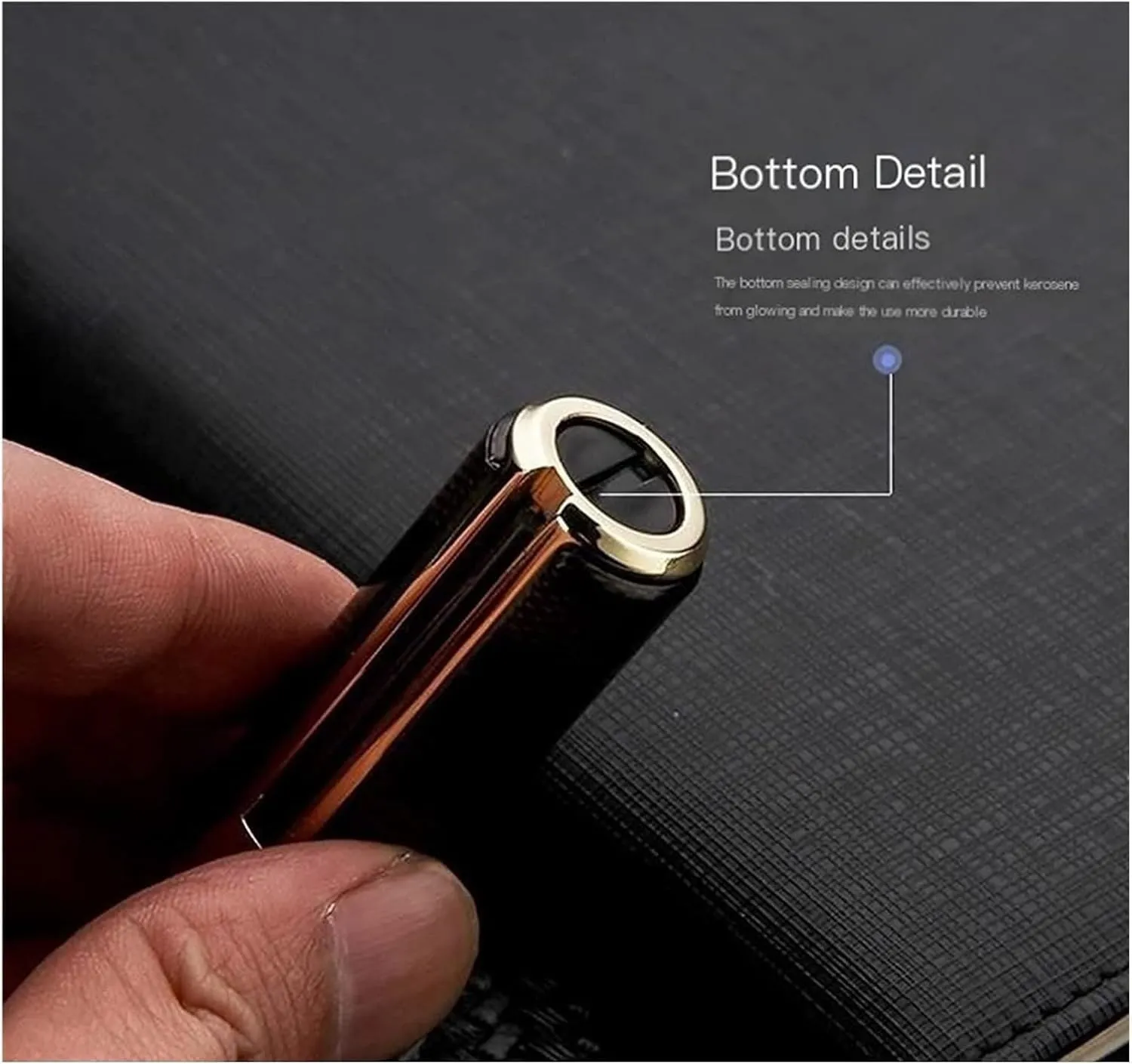 Permanent Match Lighter Reusable Waterproof Metal Multifunctional Keychain(#e758c8)