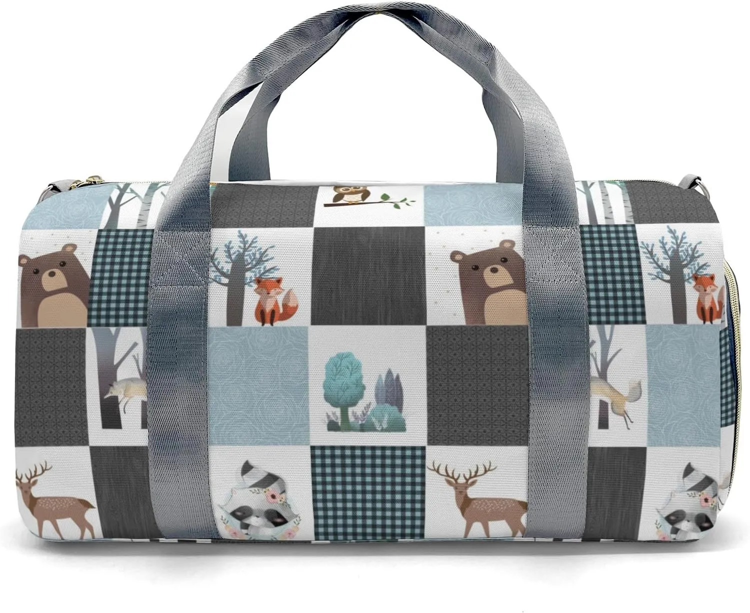 Personalized Animals Custom Multi-functional Travel Bag, Unisex Portable Duffel Bag, Short Distance Travel Assistant.